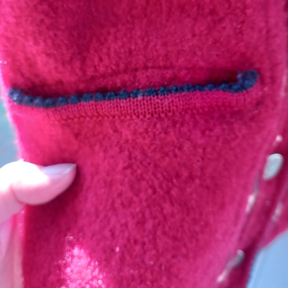 Vintage 100% Wool Button up Cardigan - Picture 6 of 8